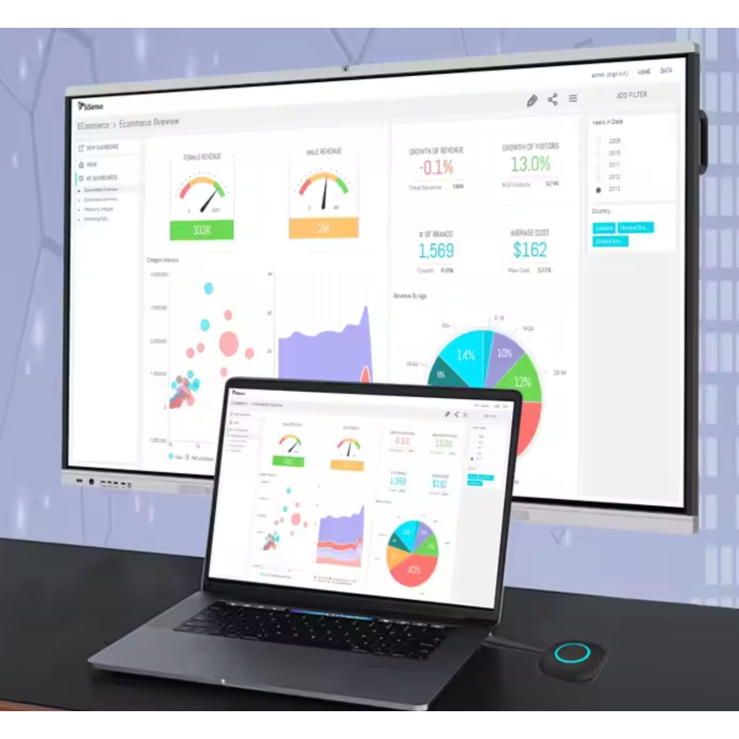 WallSmart 65-Inch Interactive Smart Board
